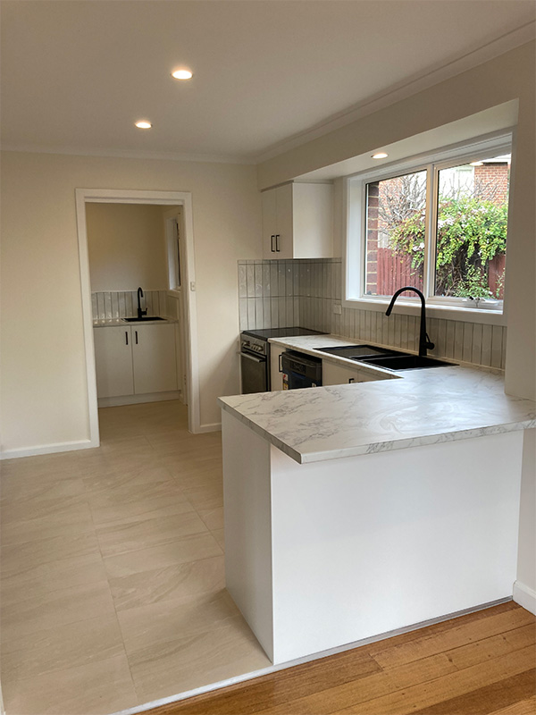 kitchen bathroom home renovation in linfisfarne near hobart 4
